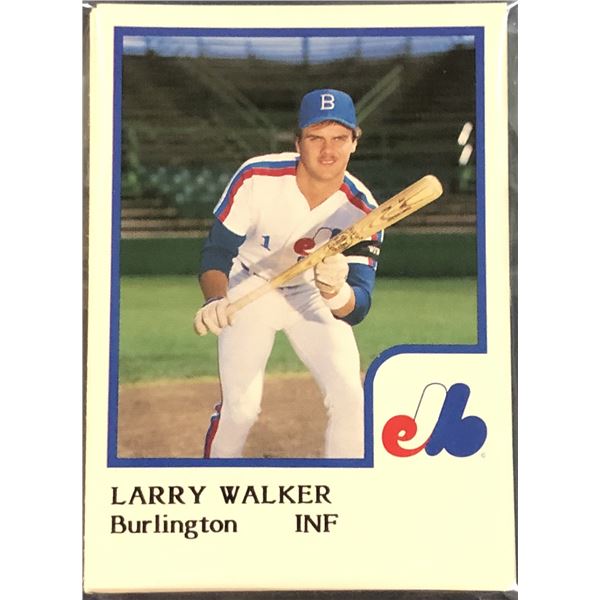 1986 PRO CARDS INC. MiLB BURLINGTON EXPOS (LARRY WALKER)
