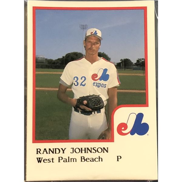 1986 PRO CARDS INC. MiLB WEST PALM BEACH EXPOS (RANDY JOHNSON)