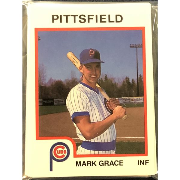 1987 PRO CARDS INC. MiLB PITTSFIELD CUBS TEAM SET (MARK GRACE)