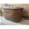 Image 2 : Large Rectangular Copper Boiler with Lid and Handles