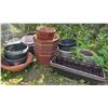 Image 4 : Yellow Wheelbarrow, Garden Wire Fence, and Assorted Planters