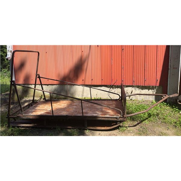 Metal and Wood Dog Sleds