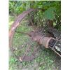 Image 6 : Steel and Wood Wagon Axle and Wheel Assembly