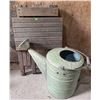 Image 1 : Metal Watering Can and Wooden Folding Table Set