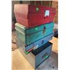 Image 2 : 4 Metal Tool and Tackle Boxes with Contents