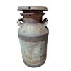 Image 1 : Metal Milk Can with Lid