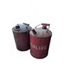 Image 1 : Red Metal Gasoline Cans with Handles