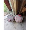 Image 5 : Red Metal Gasoline Cans with Handles