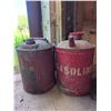 Image 6 : Red Metal Gasoline Cans with Handles