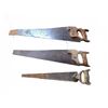 Image 1 : 3 Assorted Hand Saws with Wooden Handles