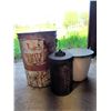Image 2 : White Rose Tin Pail, Enamel Bucket, and Metal Canister