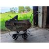 Image 6 : Metal Toy Baby Carriage and Four Glass Bottles