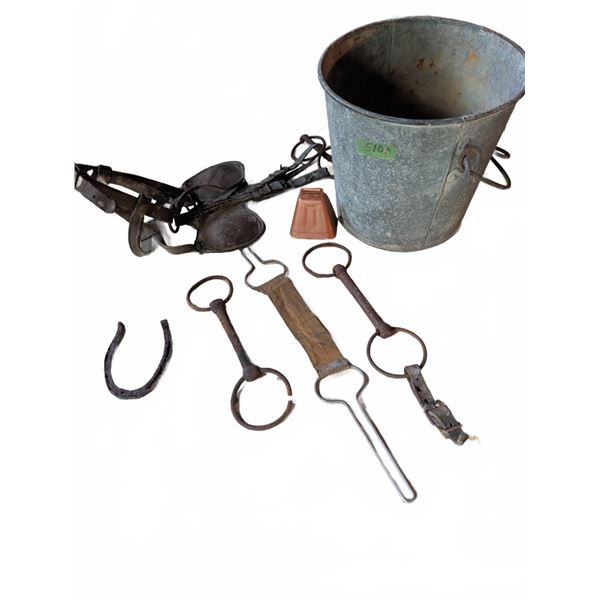 Barn and Stable Equipment Including Metal Bucket
