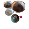 Image 1 : Three Metal Mixing Bowls and Rab Lamp Shade