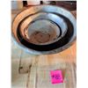 Image 3 : Three Metal Mixing Bowls and Rab Lamp Shade