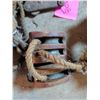 Image 4 : Vintage Farm Tools and Rope Block Pulleys