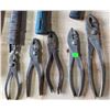 Image 3 : Hand Tool Lot: Hammers, Axes, Pliers, Scissors, and Metal Box