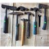 Image 4 : Hand Tool Lot: Hammers, Axes, Pliers, Scissors, and Metal Box