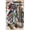 Image 1 : Hand Tool Lot with Pipe Wrenches, Planes, Pliers, and Cutters