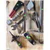 Image 2 : Hand Tool Lot with Pipe Wrenches, Planes, Pliers, and Cutters