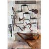 Image 1 : Hand Tools Including Hand Saws, Braces, and Scissors