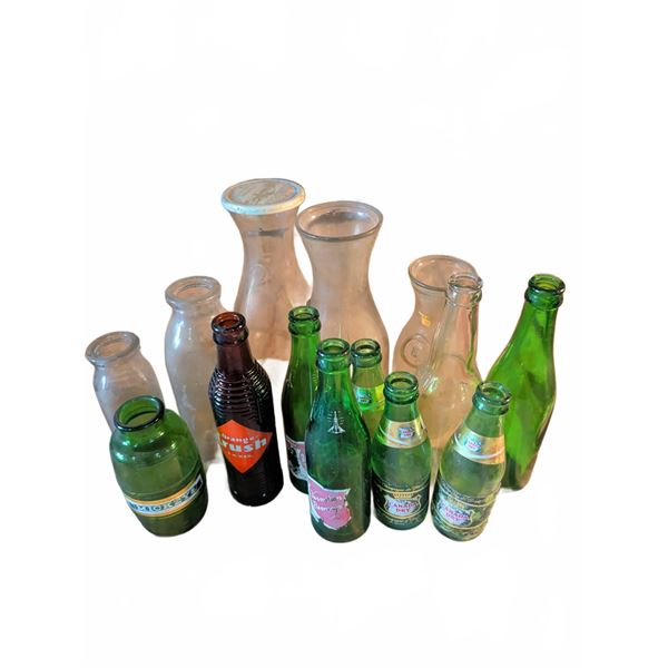 Vintage Soda and Glass Bottles Collection