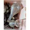 Image 3 : Plastic Storage Tote With Assorted Glass Bottles and Jugs