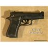Image 1 : Beretta model 85F DA semi-auto pistol, 9 mm short  cal., 3-3/4” barrel, black finish, checkered  Ber