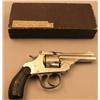 Iver Johnson DA top-break revolver, .32 cal., 3”  barrel, nickel finish, black hard rubber grips,  #