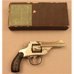 Iver Johnson DA top-break revolver, .32 cal., 3”  barrel, nickel finish, black hard rubber grips,  #