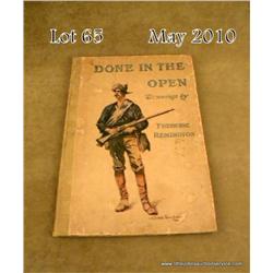 Original "Done in the Open" by Frederic Remington  published by P.F. Collier and Sons 1903.  Fully  
