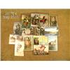 Bonanza lot of approx.17 old postcards, mostly in  color including an Indian in full war bonnet  hol