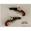 Image 2 : Pair of COLT derringers in presentation case, #  82038D and 82039D, .22 Short, enameled barrels  wit