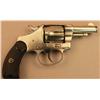 Image 1 : Colt New Pocket DA revolver, .32 cal., 2-1/2”  barrel, nickel finish, checkered black hard rubber  g
