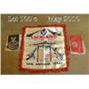Image 1 : Lot of WW II memorabilia including a silk souvenir  from Lackland Air Force Base (San Antonio, Texas