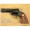 Image 1 : Colt Diamondback DA revolver, .22LR cal., 4”  barrel, blue finish, checkered combat wood  medallion 