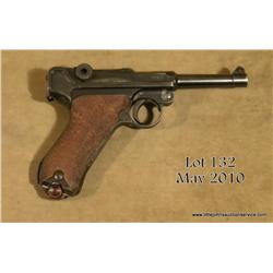 DWM Luger, # 6414i, 1920 commercial, .30 Luger,   blued finish, checkered wooden grips.  Retains  ap
