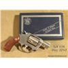 Image 1 : SMITH & WESSON Model 60, # R3842, .38 cal, 2"  barrel, stainless with checkered medallion grips  and