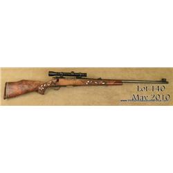 WEATHERBY Mark V Deluxe, # P11654, .378 Magnum,  26" barrel, blued finish, carved burl walnut stock 