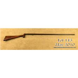 Days Patent percussion single shot underhammer  shotgun, 28 gauge, 28” round barrel, engraved  frame