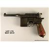 Image 4 : Broom handle Mauser “Big Red 9” semi-auto pistol,  9mm cal., 5-3/4” barrel, blue finish, grooved woo