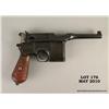 Image 5 : Broom handle Mauser “Big Red 9” semi-auto pistol,  9mm cal., 5-3/4” barrel, blue finish, grooved woo