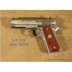 Colt Officer’s “Double Diamond” Model compact  semi-auto pistol, .45 cal., polished steel with  top 
