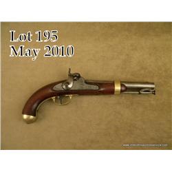 Model 1842 I.N. Johnson U.S. Martial single shot  pistol, .54 cal., 8-1/2” barrel, bright finish,  b