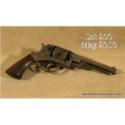 Starr Model 1858 DA percussion revolver, .44 cal.,  6” round barrel, blue and case hardened finish, 