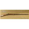 Image 1 : Half stocked percussion plains type rifle, .40  cal.,  41” octagon barrel signed “W. C. Woodyard”;  