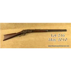 Winchester Model 1873 lever action rifle, 38-40  cal., 24” octagon barrel, brown finish, wood  stock