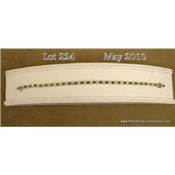 Very high quality 14 karat yellow gold ladies  bracelet set with 26 round ideal cut diamonds  weighi