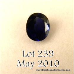 A very fine investment/collectors quality loose  cobalt blue Ceylon color sapphire weighing 2.76  ca