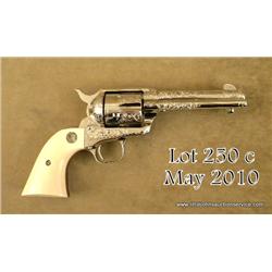 Custom Factory engraved Signature Series third  generation SAA revolver, black powder style frame,  